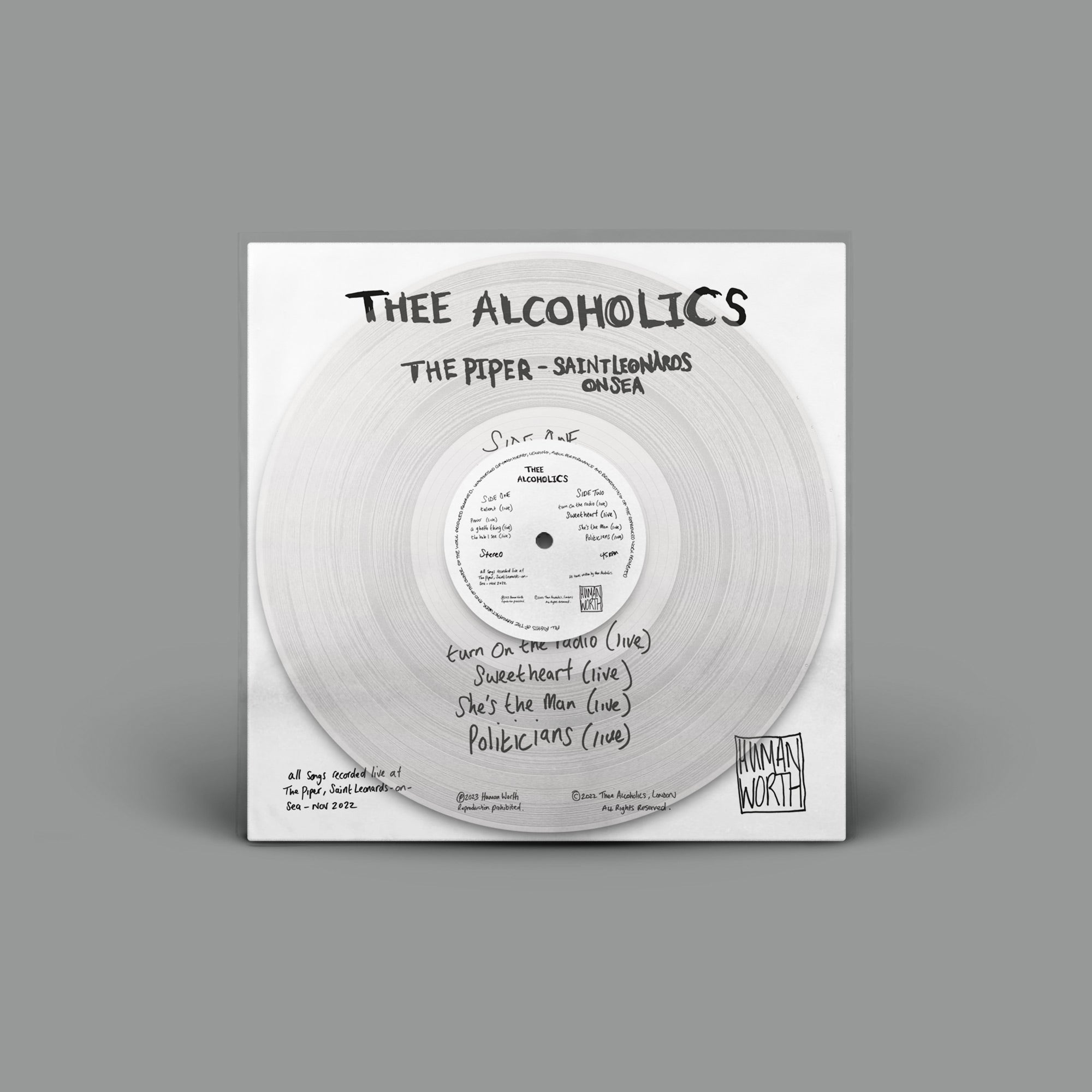 Thee Alcoholics – Live At The Piper