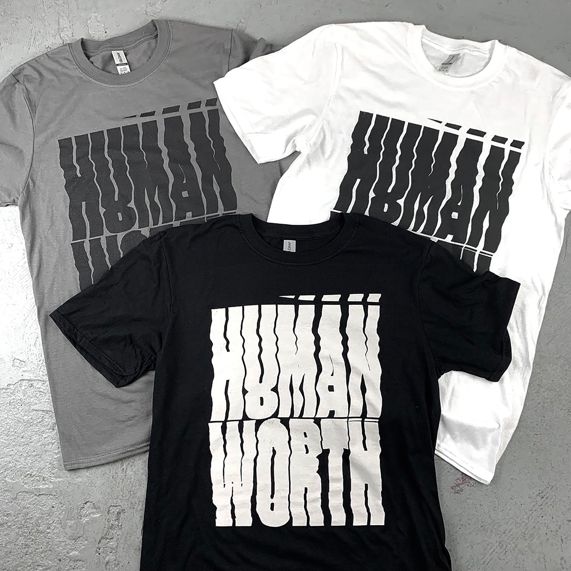 Pre-Order – Human Worth Eco Screenprinted T-shirts